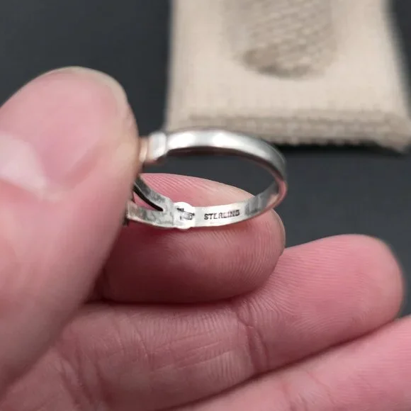 Size 6.5 Sterling Silver Bell Trading Company Turquoise Ring A6842 - Picture 5 of 8